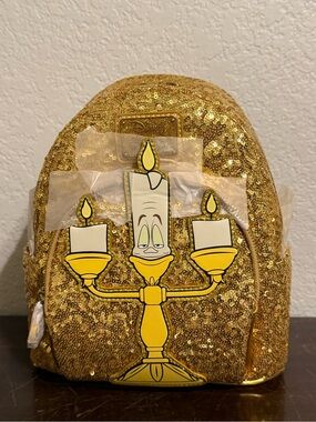 Loungefly Lumiere Sequin Character Series Mini Backpack